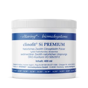 clinofit® Si PREMIUM, Mineralischer Rohstoff, 1g568, 10 mµ, 400 ml, Hinweis für Austria: für alle Tierarten geeignet.